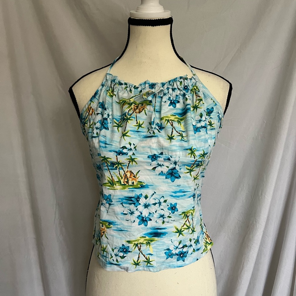 hawaiian y2k halter top